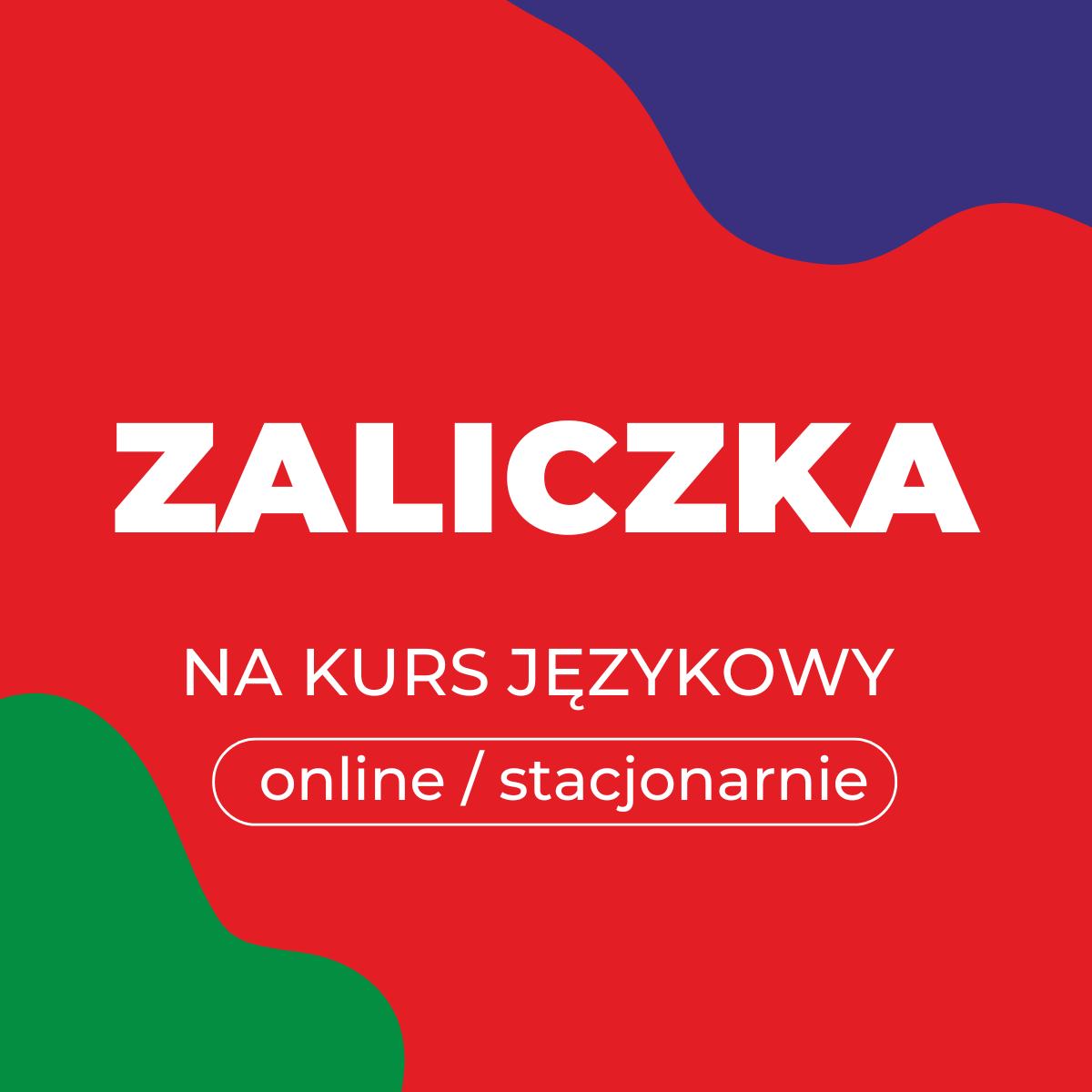 Zaliczka na kurs językowy